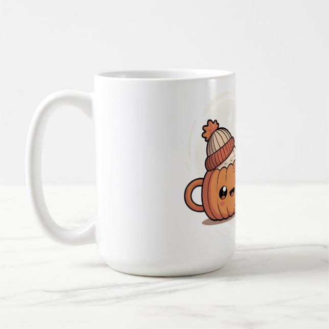 Cute Pumpkin Couple Mugs (Left)