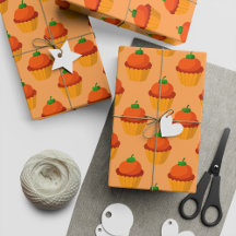 Cute Pumpkin Cupcake for Fall Gift
