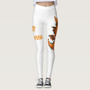 Cute Pumpkin Dragon Halloween Leggings