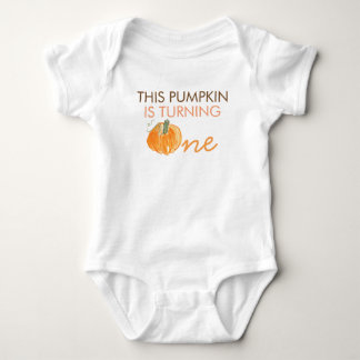 Cute Pumpkin first Birthday Baby Shirt