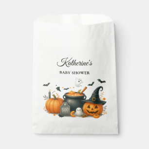 Cute Pumpkin Gender Neutral Halloween Baby Shower Favour Bag