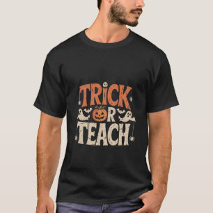 Cute Pumpkin Ghost Design for Spooky School Vibes T-Shirt