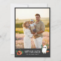 Cute Pumpkin Ghost Happy Halloween Photo