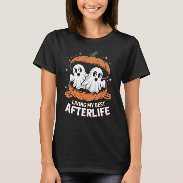 Cute pumpkin ghosts T-Shirt (Front)