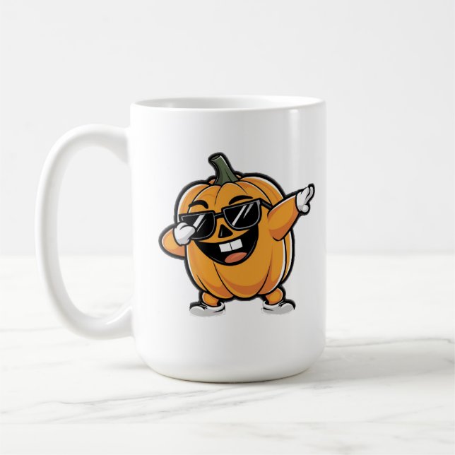 Cute Pumpkin Halloween Coffee Mug (Left)