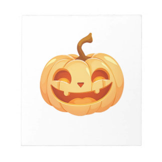 Cute Pumpkin Jack O Lantern Turtle Sea Halloween C Notepad