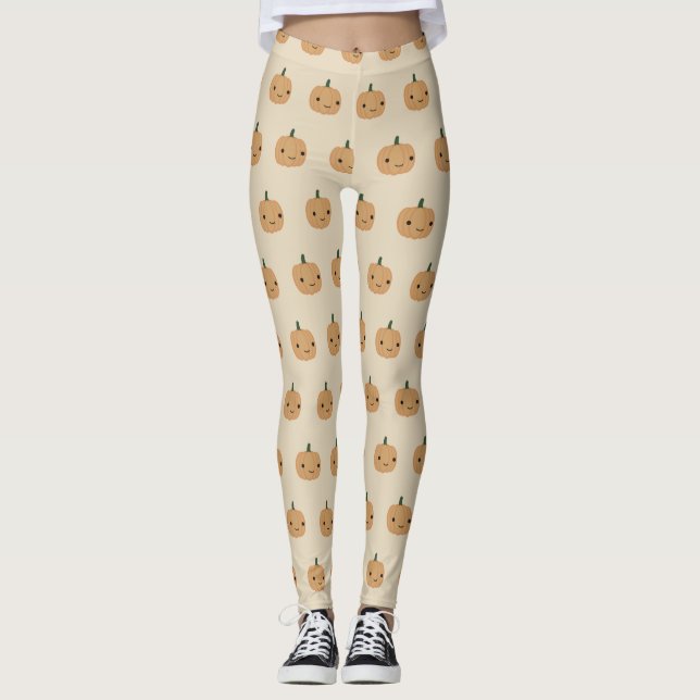 Cute Pumpkin Leggings (Front)