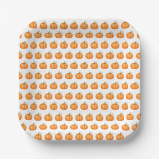 Cute Pumpkin Paper Plate