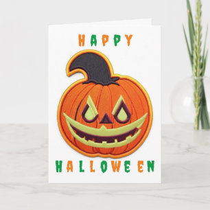 Cute Pumpkin Patch Halloween Card