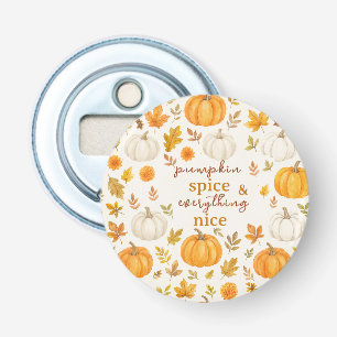 Cute Pumpkin Pattern Thanksgiving Bottle Opener