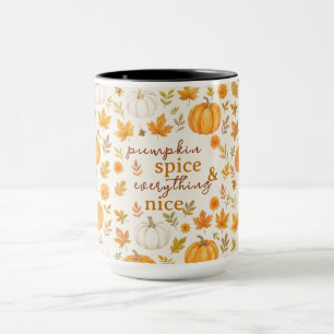 Cute Pumpkin Pattern   Thanksgiving  Mug