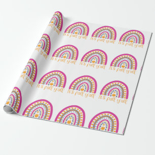 Cute Pumpkin Rainbow Wrapping Paper