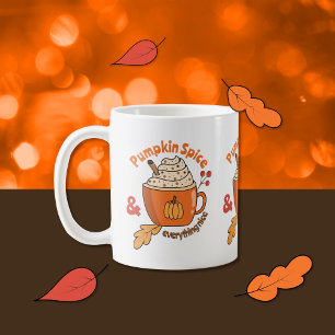 Cute Pumpkin Spice Latte Doodle Mug