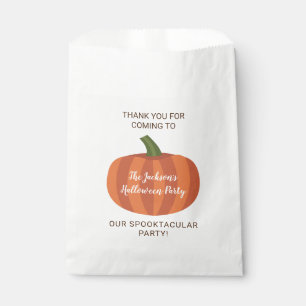Cute Pumpkin Spooktacular Halloween Party Favour Bag