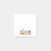 Cute pumpkin stickie notes