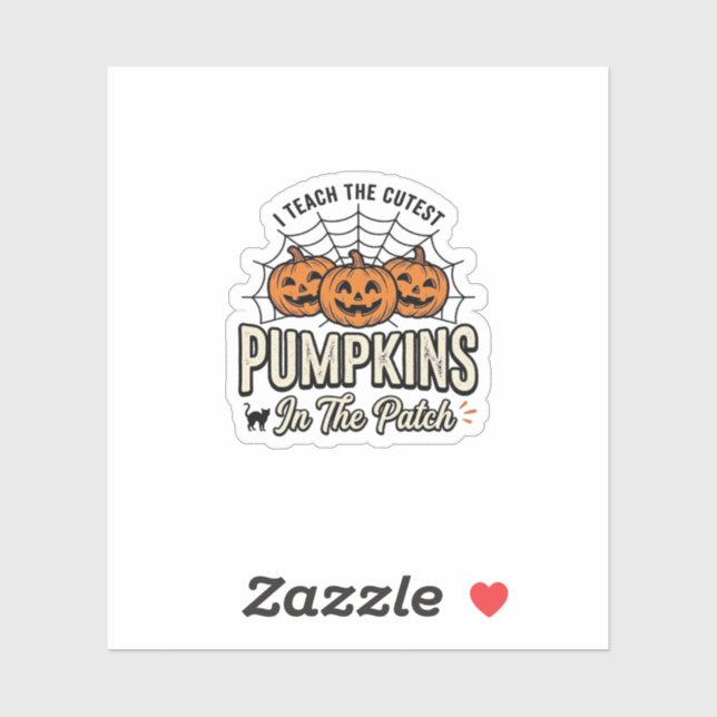 Cute Pumpkin Teacher Halloween Design_1 (Sheet)