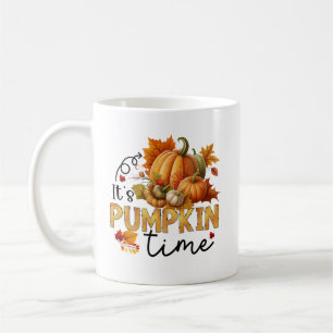 Cute pumpkin time word art Seasonal Coffee Mug