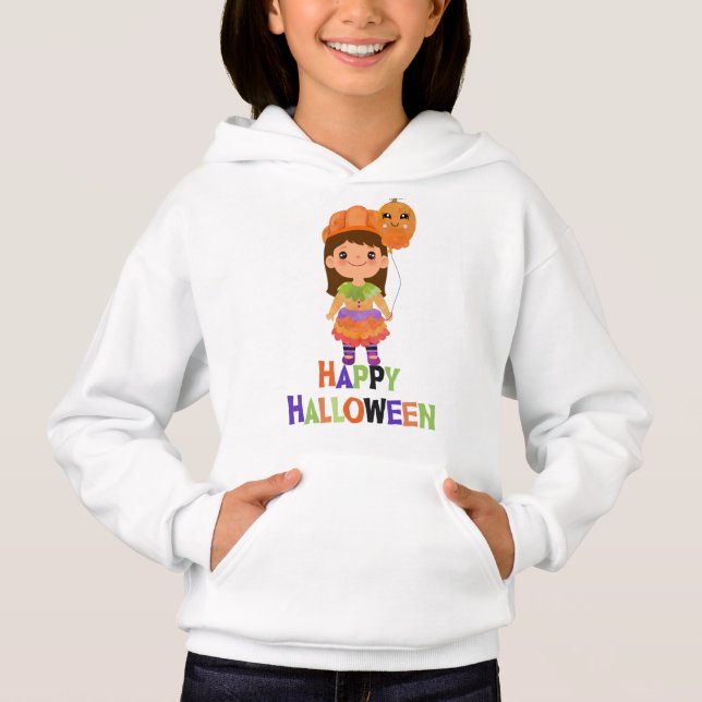 Cute Pumpkin Trick or Treater (Front)