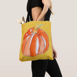 Cute Pumpkin vegetable Autumn fall Tote Bag