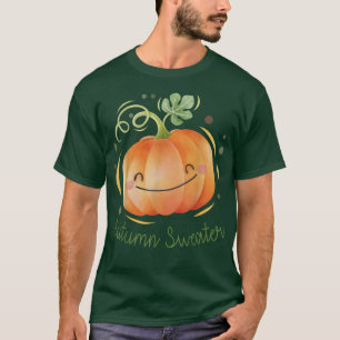 Cute Pumpkin Vintage Fall Lover Happy Autumn Thank T-Shirt