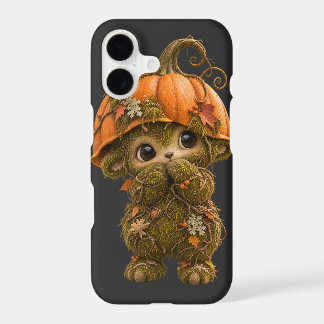 Cute Pumpkin Woodland Creature iPhone 17 Case 