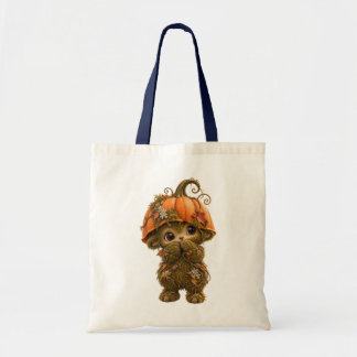 Cute Pumpkin Woodland Creature Tote Bag – Autumn H