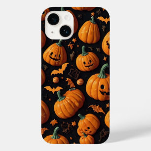 Cute Pumpkins & Candy Case-Mate iPhone 14 Case