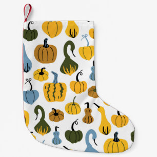 Cute Pumpkins Cartoon Hand Drawn Small Christmas Stocking
