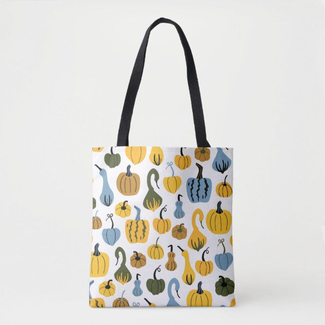 Cute Pumpkins Cartoon Hand Drawn Tote Bag (Front)