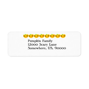 Cute Pumpkins Return Address Label