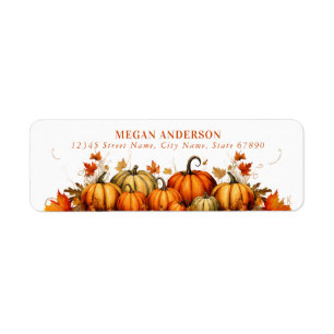 Cute Pumpkins Return Address Labels