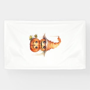Cute Pumpkins Sticker Banner