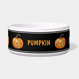 Cute Pumpkins With Faces And Name Halloween Black