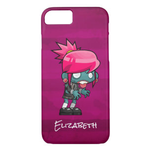 Cute Punk Rock Zombie Girl Personalised iPhone 8/7 Case