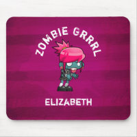 Cute Punk Rock Zombie Grrrl Personalised