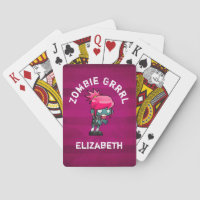 Cute Punk Rock Zombie Grrrl Personalised