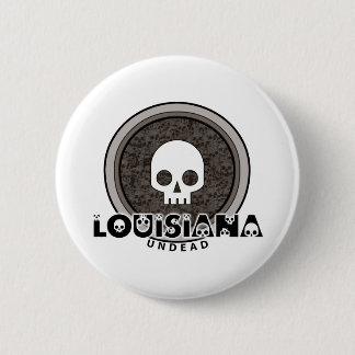 Cute Punk Skull Louisiana Button