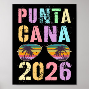 Cute punta cana 2026 vacation swimming trip bff poster