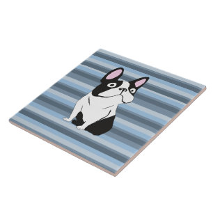 Cute pup ceramic tile