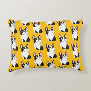 Cute Pup, yellow Decorative Cushion