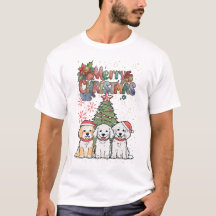 Cute Puppies Christmas Tree Holiday Shirt