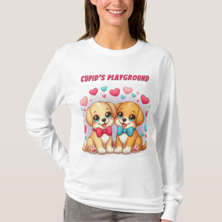 Cute Puppies: Cupid's Playground: Valentine T-Shirt