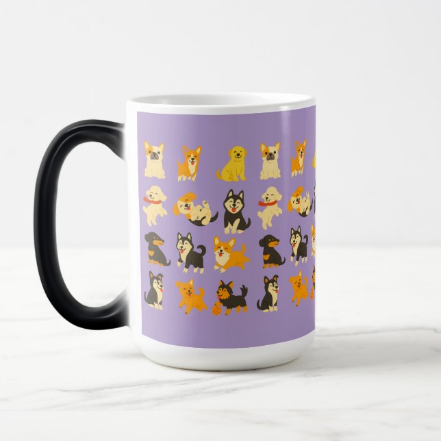 Cute Puppies Magic Mug (Left)