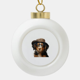 Cute Puppies. Nursery ClipArt S1 Ceramic Ball Christmas Ornament