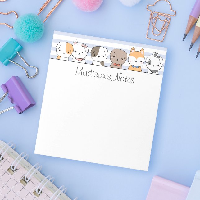 Cute Puppies Personalised Notepad (Creator Uploaded)