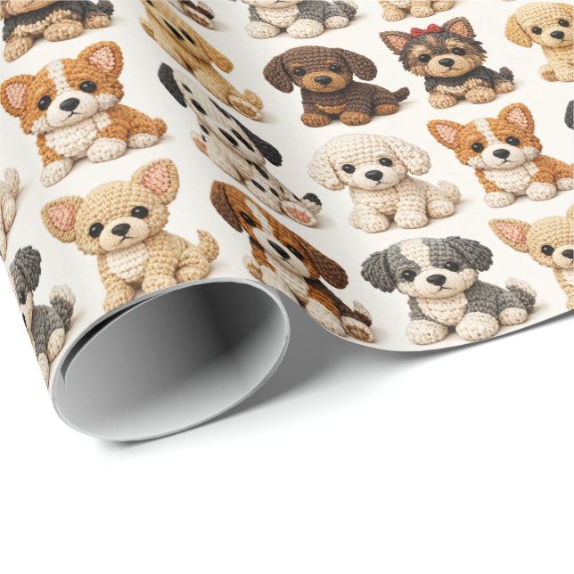 Cute Puppies Wrapping Paper (Roll Corner)