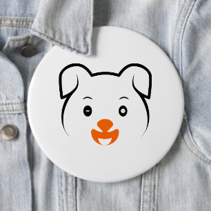 Cute Puppy 6 Cm Round Badge