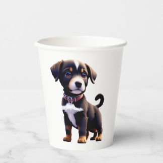Cute puppy bag paper cups