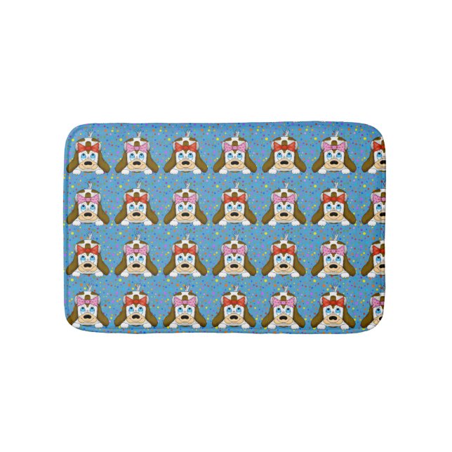 Cute Puppy Bath Mat (Front)