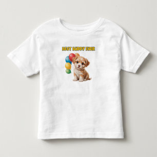 Cute Puppy “Best Buddy Ever” Design Toddler T-Shirt
